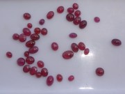 Ruby Cabochons: Red to Pink, Small and Tiny, Oval and Round