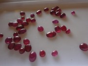 Ruby Cabochons: Red to Pink, Small and Tiny, Oval and Round