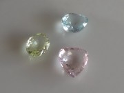 Colourful pastel pink yellow and blue Beryl set