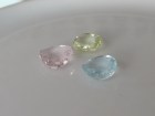 Colourful pastel pink yellow and blue Beryl set