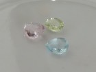 Colourful pastel pink yellow and blue Beryl set