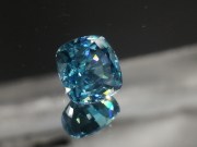 Quality B grade color Starlite / blue Zircon cushion for professional jewelry