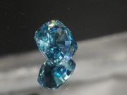 Quality B grade color Starlite / blue Zircon cushion for professional jewelry