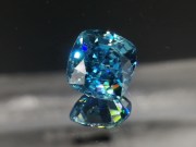 Quality B grade color Starlite / blue Zircon cushion for professional jewelry