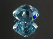 Quality B grade color Starlite / blue Zircon cushion for professional jewelry