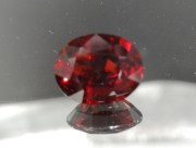 Deep Red Pailin Pyrope Garnet 8.20ct Wide Oval to Cushion Cut used for magnetic healing jewelry