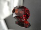 Deep Red Pailin Pyrope Garnet 8.20ct Wide Oval to Cushion Cut used for magnetic healing jewelry