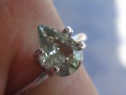 Good value for money Sapphire, pale green pear shape Sapphire from Madagascar 