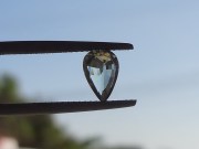 Good value for money Sapphire, pale green pear shape Sapphire from Madagascar 