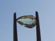 Cheap and Affordable Sapphire, pale pastel yellow pear shape Sapphire from Madagascar 