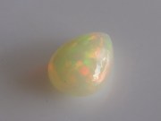 3ct Colourful African Opal with a Perfect Pear Shape