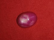 Perfect 6 pointed star natural star ruby cabochon for pendant or ring jewelry