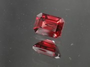 High Quality Pigeon Blood Red Garnet (rectangular trimmed baguette)