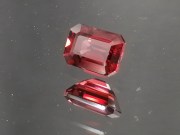 High Quality Pigeon Blood Red Garnet (rectangular trimmed baguette)