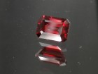 High Quality Pigeon Blood Red Garnet (rectangular trimmed baguette)