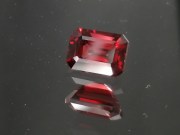 High Quality Pigeon Blood Red Garnet (rectangular trimmed baguette)