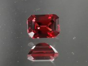 High Quality Pigeon Blood Red Garnet (rectangular trimmed baguette)