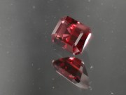 High Quality Pigeon Blood Red Garnet (rectangular trimmed baguette)