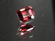 High Quality Pigeon Blood Red Garnet (rectangular trimmed baguette)