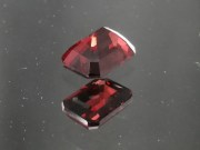 High Quality Pigeon Blood Red Garnet (rectangular trimmed baguette)