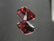 High Quality Pigeon Blood Red Garnet (rectangular trimmed baguette)