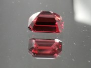 High Quality Pigeon Blood Red Garnet (rectangular trimmed baguette)