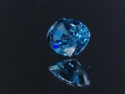 Wide and large Blue Zircon from Cambodia for Sale with great peacock blue colour. This Zircon is completely spotless, perfectly clean (FL) and cut in a Cushion shape. 