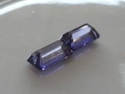 Affordable Purple Iolite Gemstones Pair