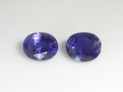 Affordable Purple Iolite Gemstones Pair with oval cut