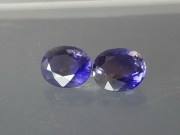 Affordable Purple Iolite Gemstones Pair with oval cut