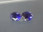 Affordable Purple Iolite Gemstones Pair with oval cut
