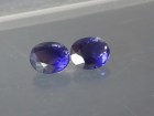 Affordable Purple Iolite Gemstones Pair with oval cut