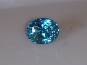 Buy excellent oval B-grade sky blue Zircon from Cambodia 3.5ct