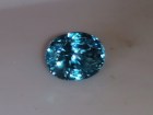 Buy excellent oval B-grade sky blue Zircon from Cambodia 3.5ct