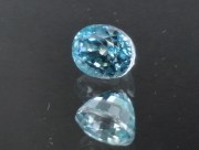 Buy excellent oval B-grade sky blue Zircon from Cambodia 3.5ct