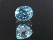 Buy excellent oval B-grade sky blue Zircon from Cambodia 3.5ct