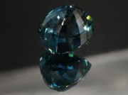 Rare blue AAA color grade best possible blue color for natural blue Zircon pear / drop shape