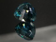 Rare blue AAA color grade best possible blue color for natural blue Zircon pear / drop shape