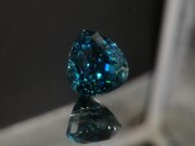 Rare blue AAA color grade best possible blue color for natural blue Zircon pear / drop shape