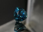 Rare blue AAA color grade best possible blue color for natural blue Zircon pear / drop shape