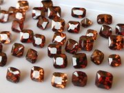 Natural Cambodia Zircon Wholesale Lot: square princess cut orange to sugar brown unheated raw natural zircon discounted