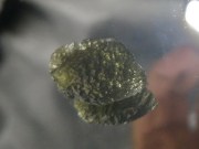 Top Grade Olive Green Moldavite Crystal Specimen from Czech Republic