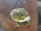 Top Grade Olive Green Moldavite Crystal Specimen from Czech Republic