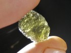 Top Grade Olive Green Moldavite Crystal Specimen from Czech Republic