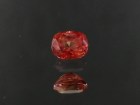 0.865ct red Ruby cushion heated with light elements