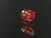 0.865ct red Ruby cushion heated with light elements