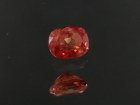 0.865ct red Ruby cushion heated with light elements