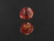 0.865ct red Ruby cushion heated with light elements