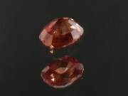 0.865ct red Ruby cushion heated with light elements