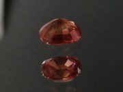 0.865ct red Ruby cushion heated with light elements